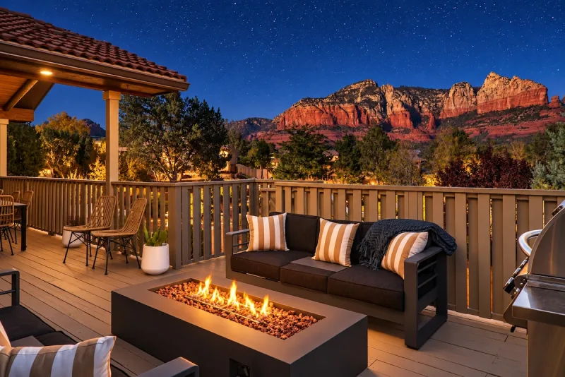 Uptown Sparks (Grove House East), Sedona: backyard