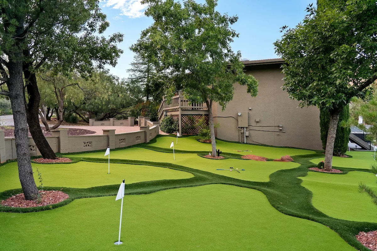Putt putt golf area. Family fun.